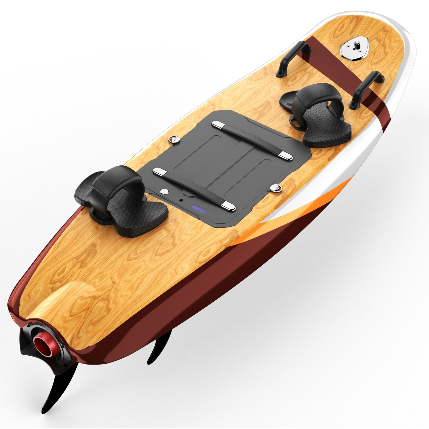 Fiber Glass Electric Surfboard FIG15 15KW 4.5KWH Max Speed 34mph Remote Control